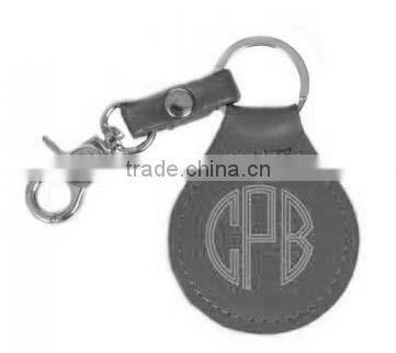 Personalized Engraved Monogram Stainless Steel Tassel Keychain