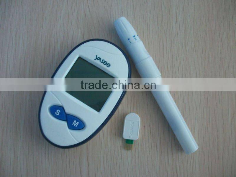 FDA approved blood glucose meter home and hospital use no code blood glucose meter Yasee