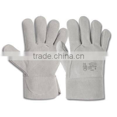 high quality split reinforced leather work gloves with EN 388