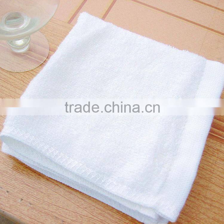 high quality wholesale terry bamboo white hand towel baoding
