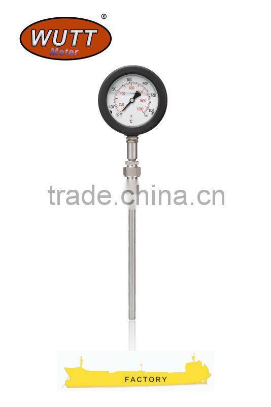 Fashion new black aluminum dial silicone oil-filled high quality best price pyrometer