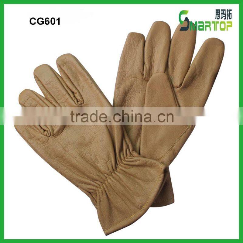 Soft protection heat resistance cowhide leather gloves for ladies