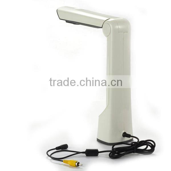 TV and Monitor Compatible Foldable Hand Free Helping Hand Desktop Magnifier with Led Lamp