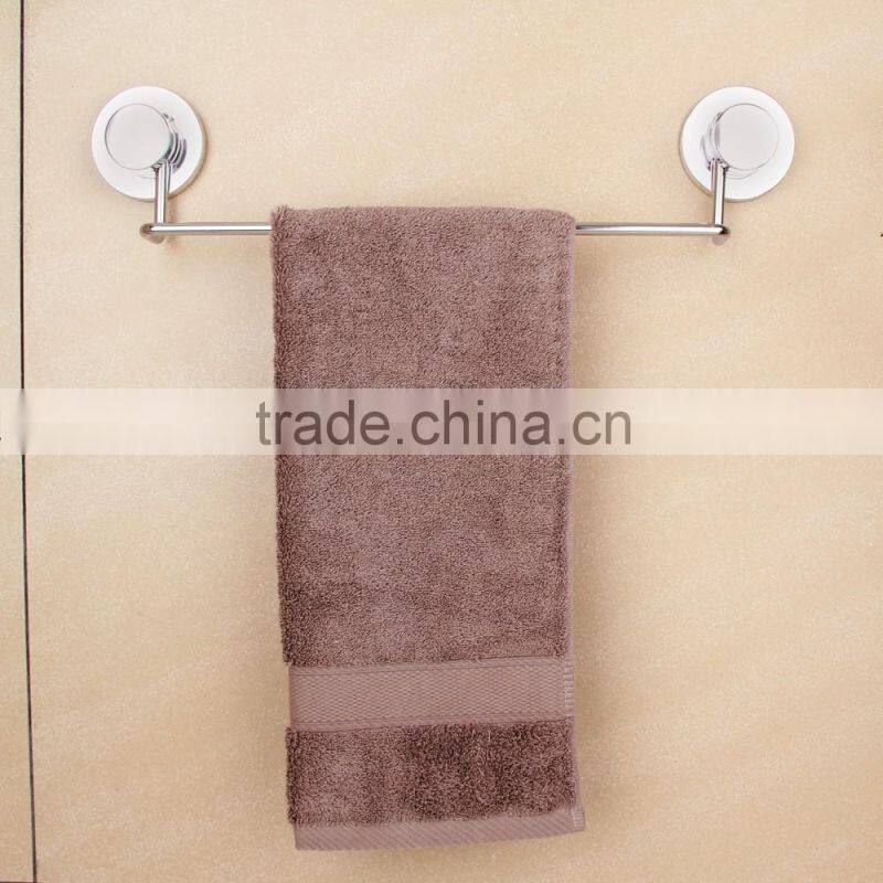 Bathroom metal single towel rail with suction cup