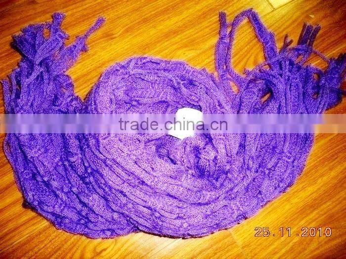 fashion lady acrylic knitted shawl