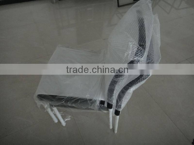 modern office furniture leather cover z shape dining chair