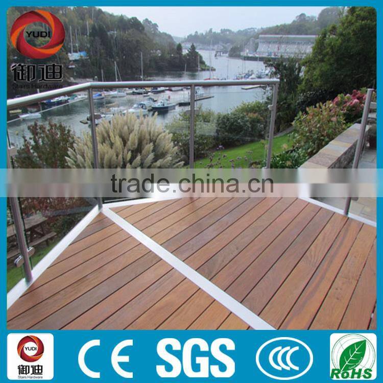 exterior glass steel balcony balustrades