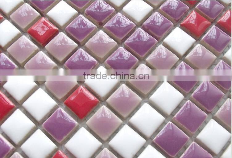 green min10*10mm glazed pool ceramic mosiac for swimming pool