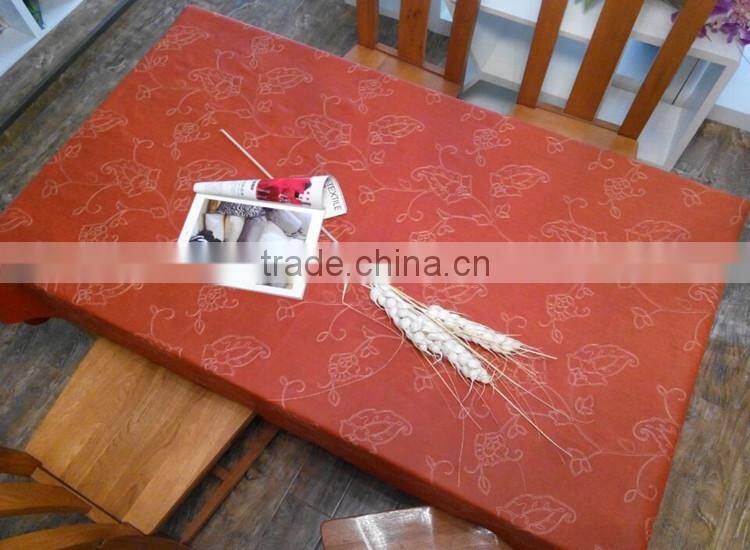 Embroidered table cloth/ embroided table cover / custom table cloth/embroidered tablecloth