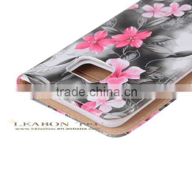 China wholesale supplier phone case leather flip case for samsung galaxy note 5 with holder