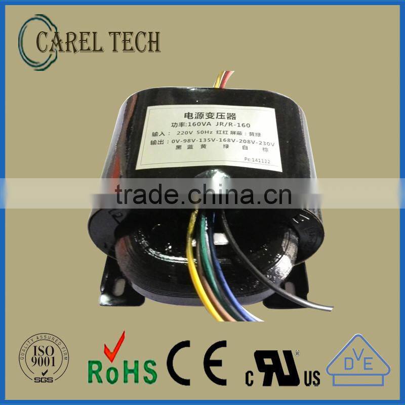230V 24V 15VA 25VA 40VA 60VA 100VA 120VA 160VA 180VA 280VA 380VA 600VA 1000VA R Core Transformer