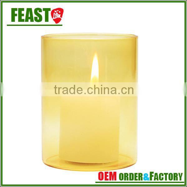 2015 NEW design wedding decorative glass jar candle