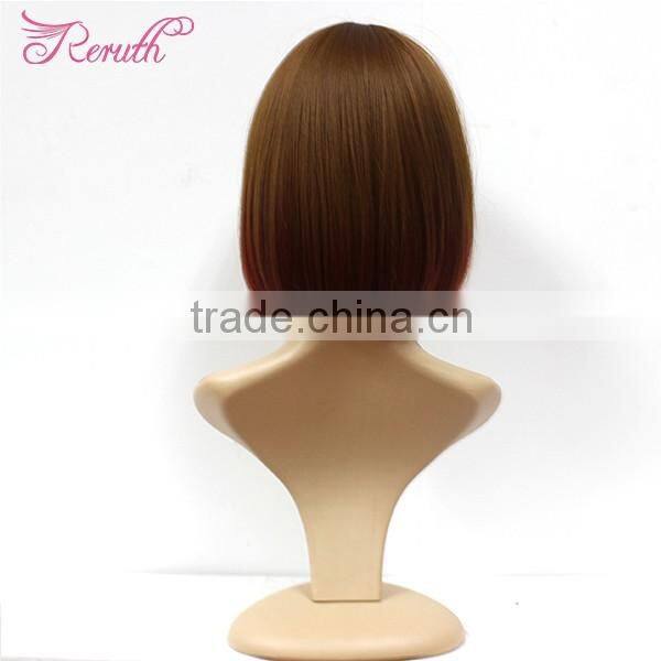 OEM natural color cheap straight bob style human hair wig