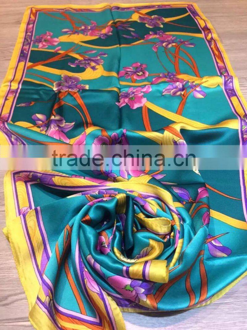 High Quality Customizable Digtial Printed Polyester Scarf Fashionable