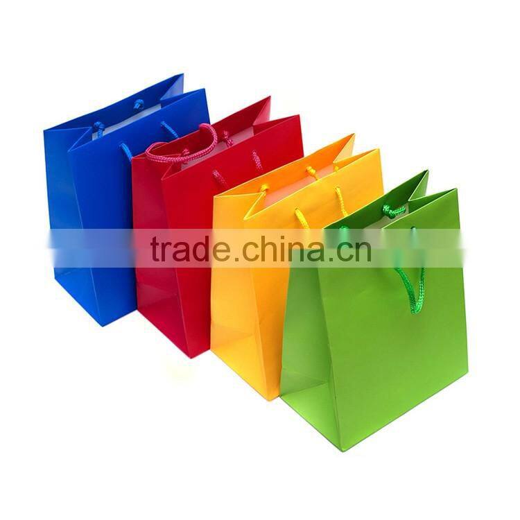 Decoration handmade disposable shopping paper bag with handle
