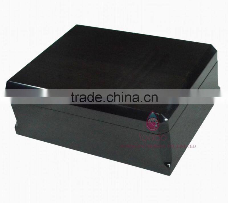 Glossy classic black shoe packing boxes wood