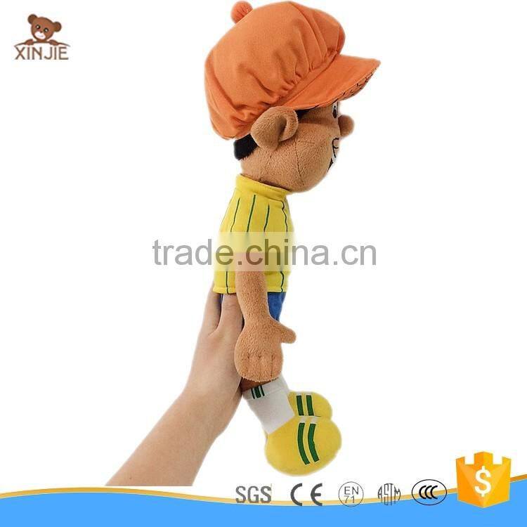 custom made plush boy doll with t-shirt