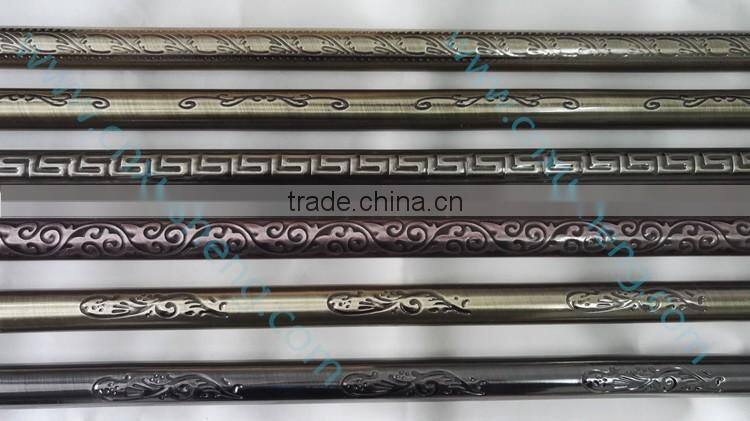 Classic rose crystal curtain finials, copper iron pipe ,curtain bracket