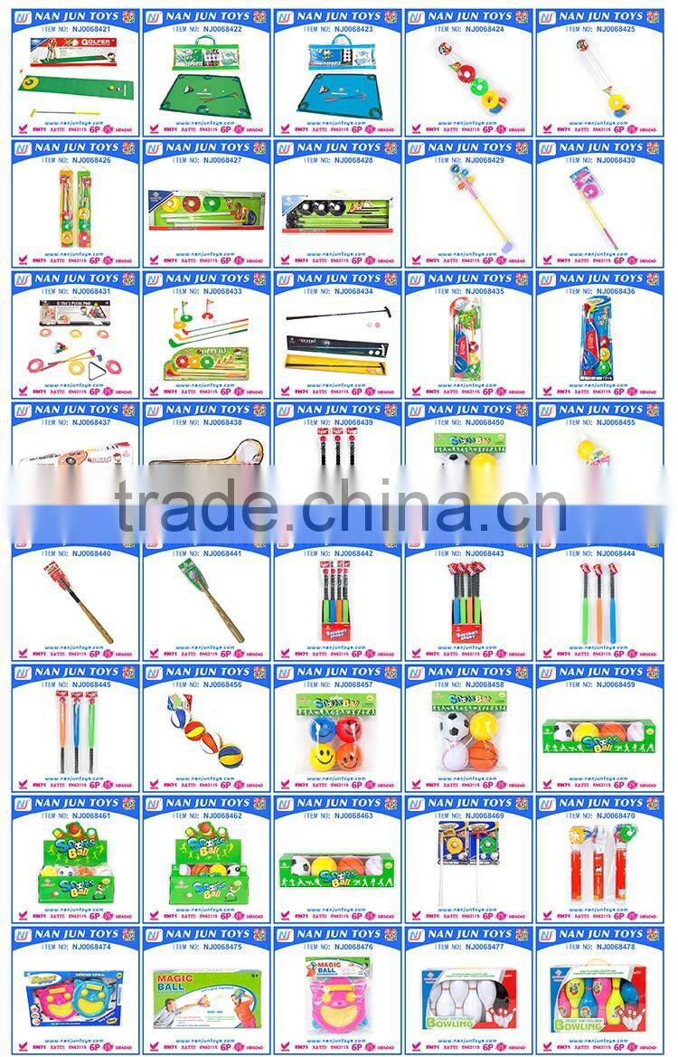 Popular high quality Kids toy metal golf set golf game toywith hand bag