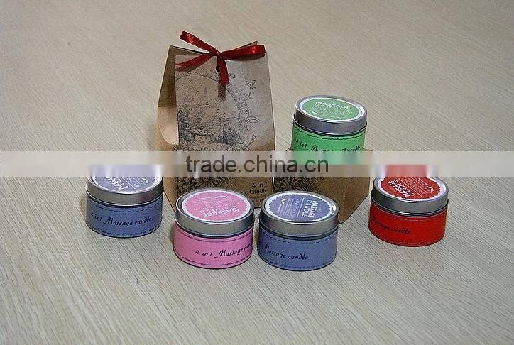 Factory price soy candle, top value sexual massage oil