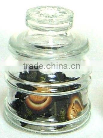 TW764 small glass candy jar