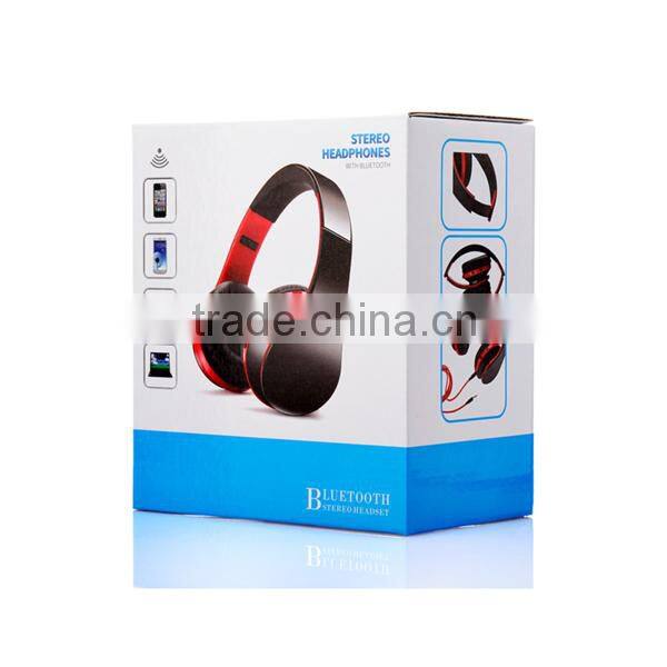 2015 China wholesale wireless stereo bluetooth headset with memory card