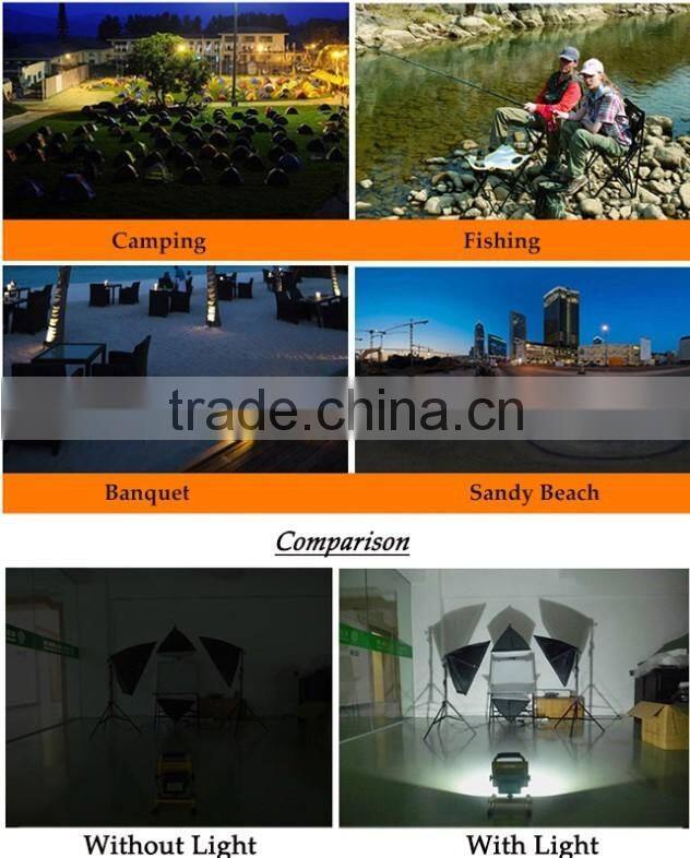 Aluminum portable outdoor 10w 20w 30w 50w rechargeable led flood light emergency led work lamp