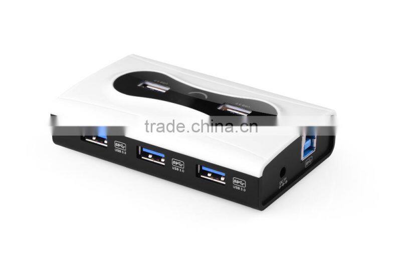4 Ports USB 3.0 Hub With Power Adapter