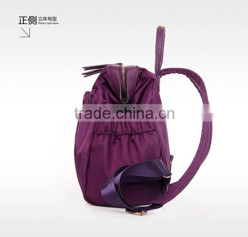 2016 new design backpack fashon lady nylon backpack multicolor nice backpack