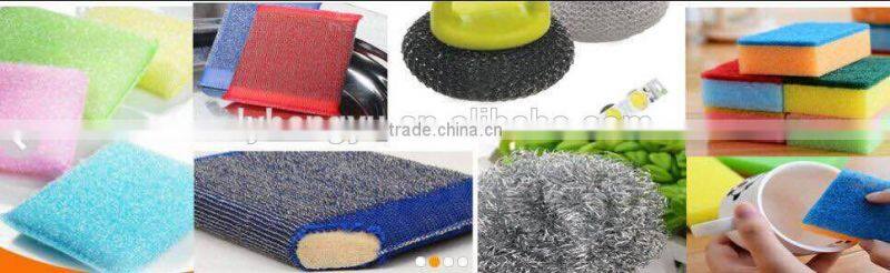 Stainless steel cloth for kitchen sponge scourer producing