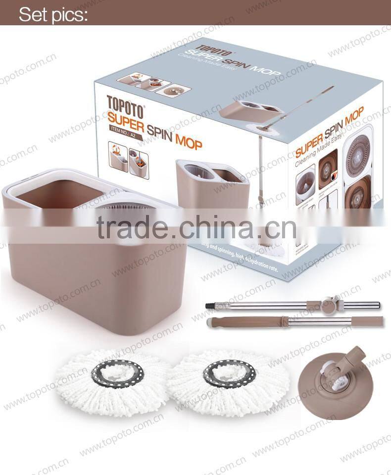 house cleaning spin mop with two bucket spin mop