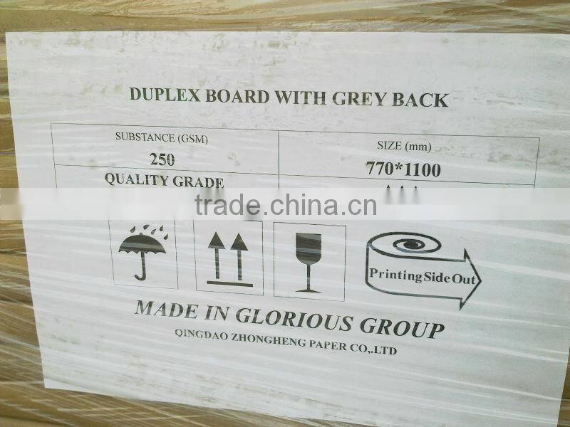 High Quality 230gsm Coated one side Duplex Board