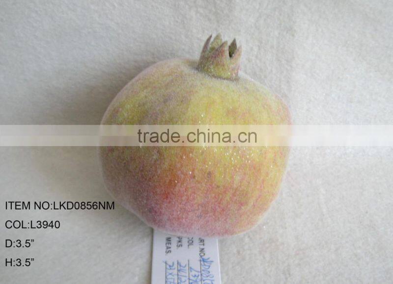 decorative artificial foam pomegranate fruits 3.5"*3.5" with emulation sugar for havest home decoration