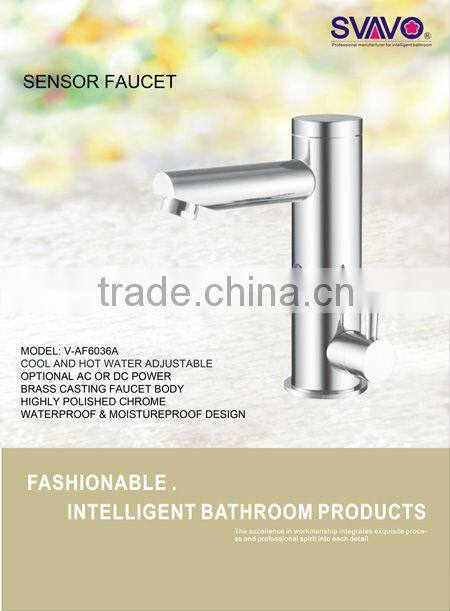 high quality automatic sensor waterfall faucet/tap