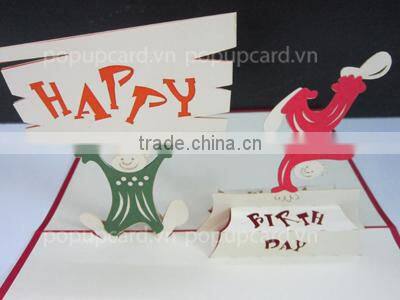 Babies Happy birthday 3d pop up card