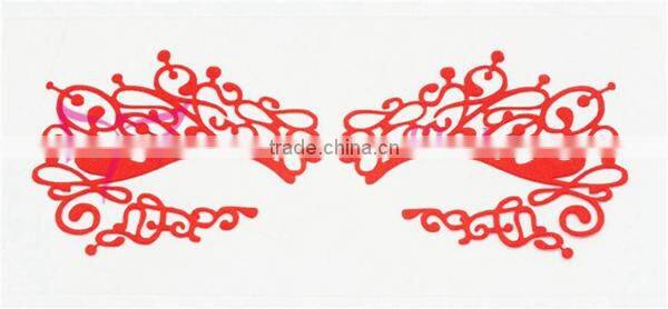 Hollow eye tattoo sticker with glue in body art