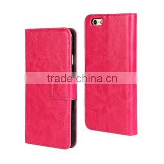 Luxury Magnetic Crazy Horse pattern Leather Wallet Case For iphone 6 4.7"/For iphone Plus/For iphone 5 5S 4 4S