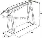 PVC Full Clear Plastic Cosmetic Bag Standing up Pouch w/Zipper