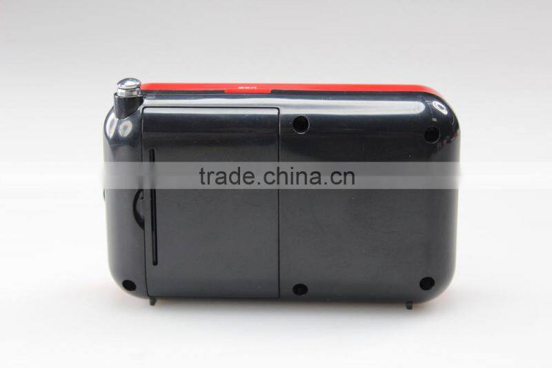 2015 best selling D-65E FM radio portable speaker with SD card slot