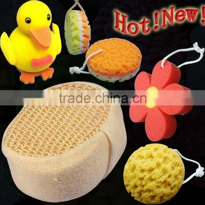 Promotional natural sponge bath products,bath sponges for kids