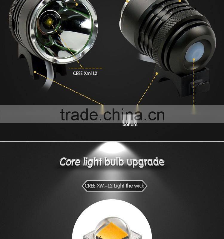 Luckysun powerful XML L2 1000 lumen Bike light headlamp Head front Lights