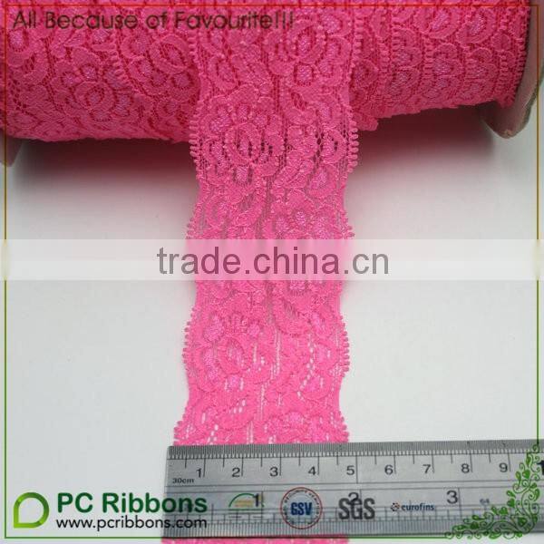 MOQ 100 yards 2" lace elastic