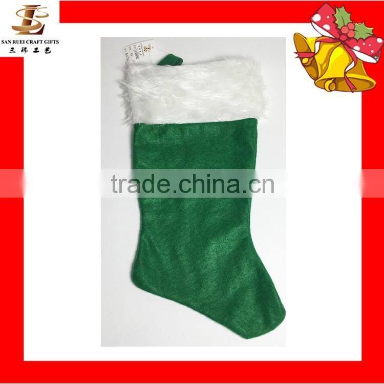 wholesale felt plush christmas stocking bags