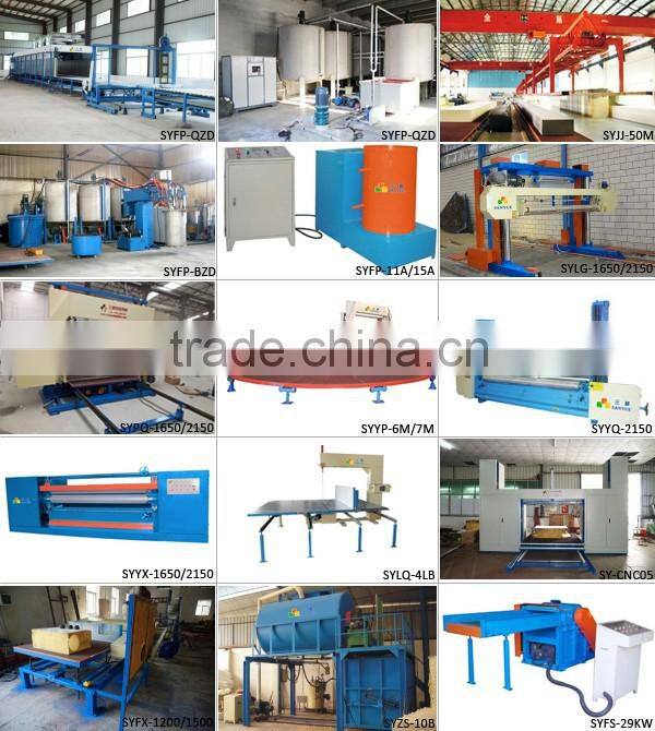 Worktable With Mesh Belt Vertical Circular Blade CNC Contour Sponge Cutting Machine