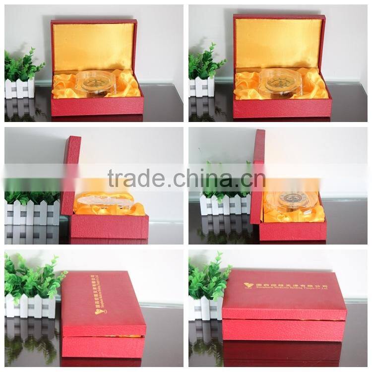 crystal glass time clock parts insert