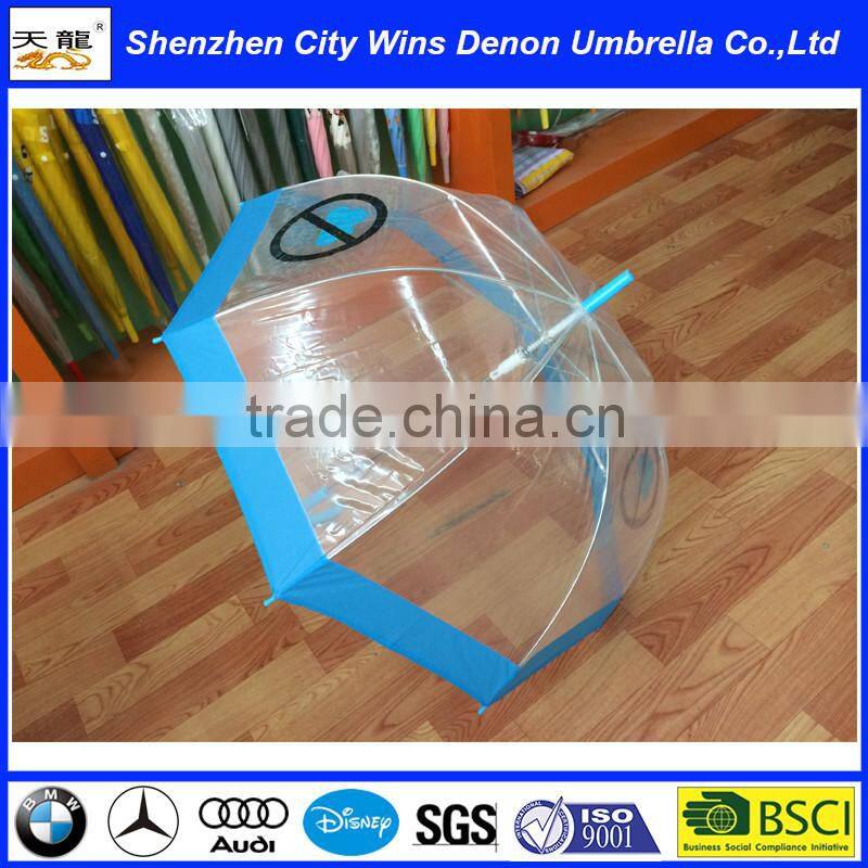 23inches 8ribs transparent lips umbrella for ladies, clear umbrella, popular umbrella for rainday