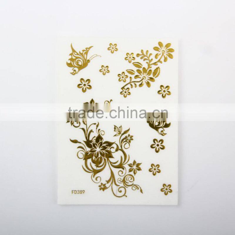 Glitter metallic cute bear Iphone mobile phone stikcer