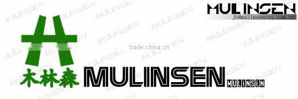 Mulinsen Textile Polyester Printed Green Satin Fabric