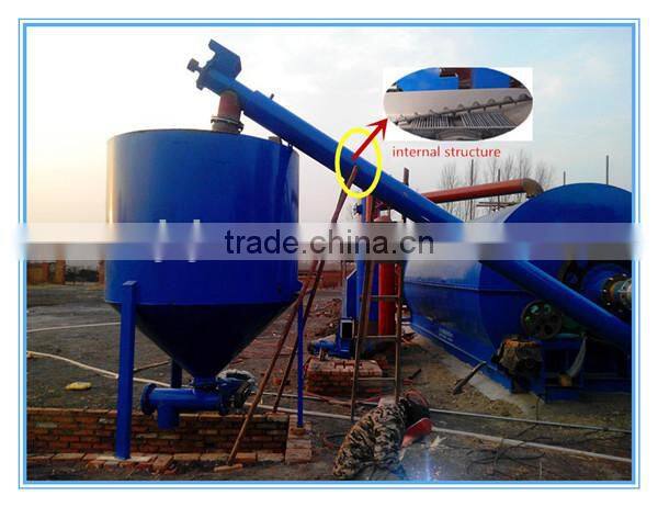 No pollution continuous waste rubber pyrolysis plant