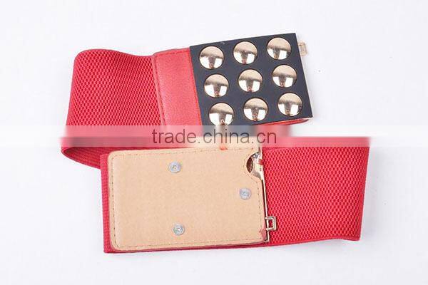 Fashion 2015 Elastic Waistband PU Leather Ending